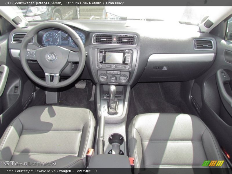 Platinum Gray Metallic / Titan Black 2012 Volkswagen Jetta SEL Sedan