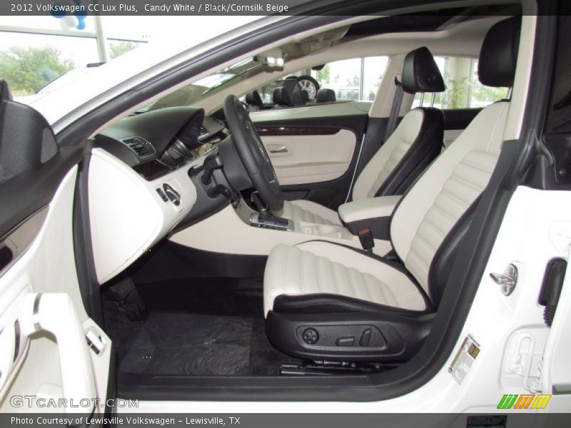 Candy White / Black/Cornsilk Beige 2012 Volkswagen CC Lux Plus