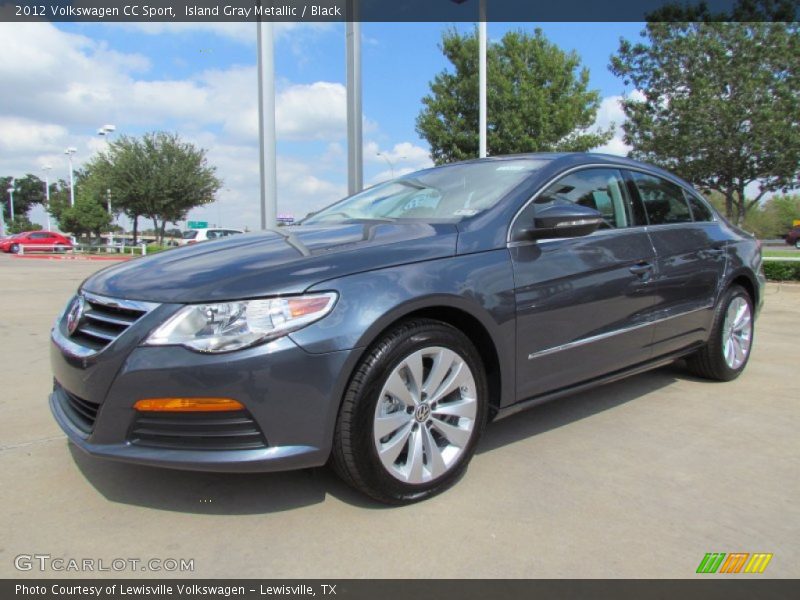 Island Gray Metallic / Black 2012 Volkswagen CC Sport