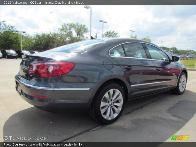 Island Gray Metallic / Black 2012 Volkswagen CC Sport