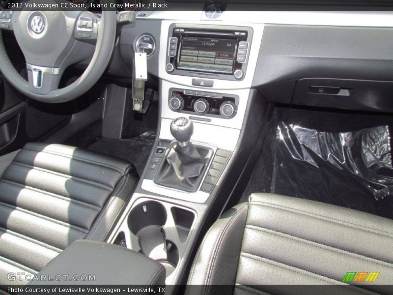 Island Gray Metallic / Black 2012 Volkswagen CC Sport