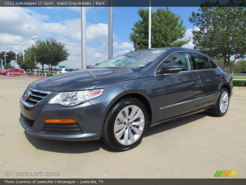 Island Gray Metallic / Black 2012 Volkswagen CC Sport