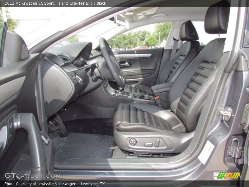 Island Gray Metallic / Black 2012 Volkswagen CC Sport