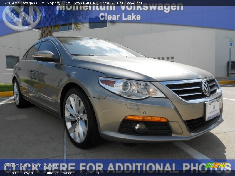 Light Brown Metallic / Cornsilk Beige Two-Tone 2009 Volkswagen CC VR6 Sport