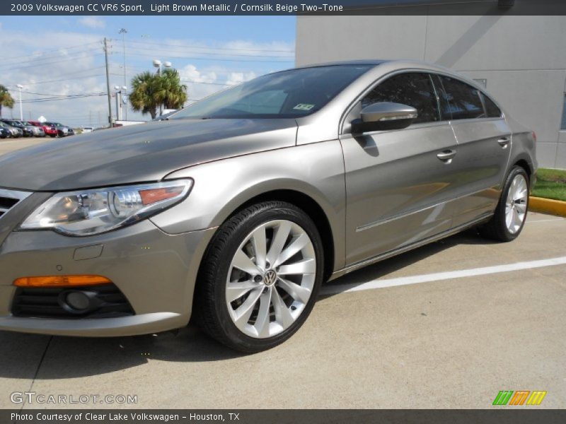 Light Brown Metallic / Cornsilk Beige Two-Tone 2009 Volkswagen CC VR6 Sport