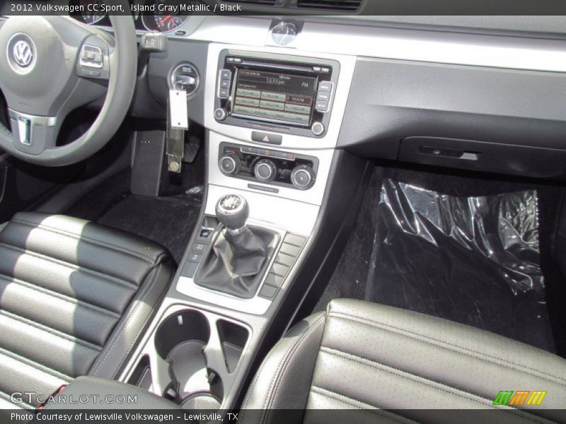 Island Gray Metallic / Black 2012 Volkswagen CC Sport