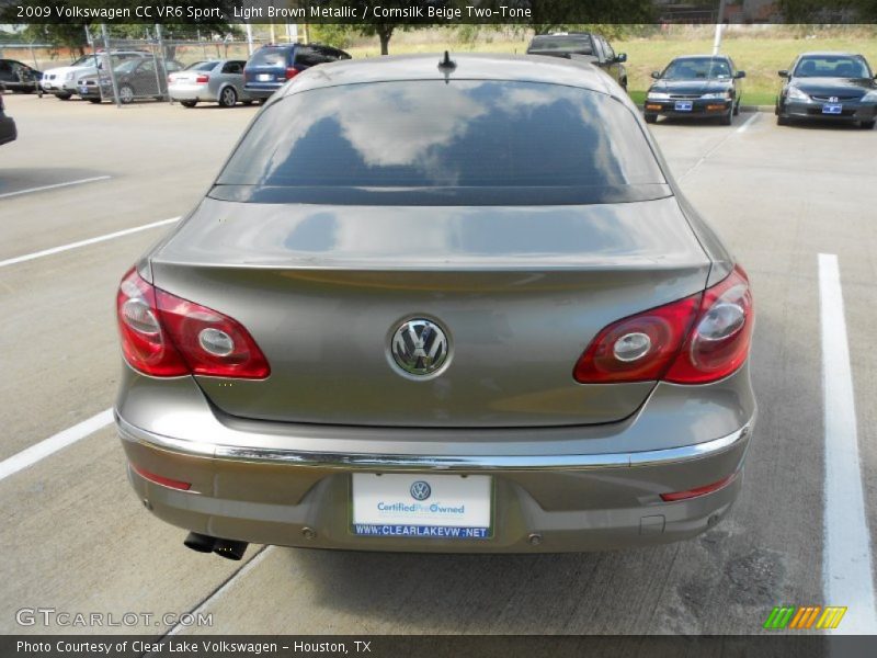 Light Brown Metallic / Cornsilk Beige Two-Tone 2009 Volkswagen CC VR6 Sport