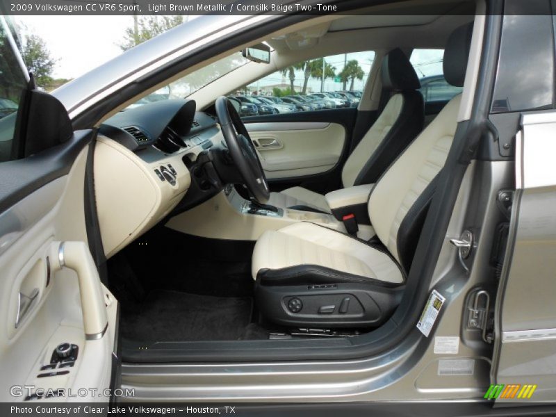  2009 CC VR6 Sport Cornsilk Beige Two-Tone Interior