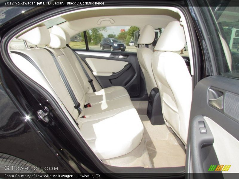 Black / Cornsilk Beige 2012 Volkswagen Jetta TDI Sedan