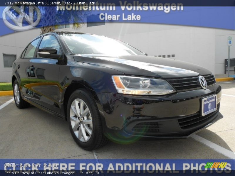Black / Titan Black 2012 Volkswagen Jetta SE Sedan