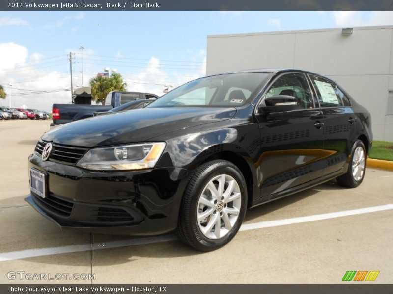 Black / Titan Black 2012 Volkswagen Jetta SE Sedan