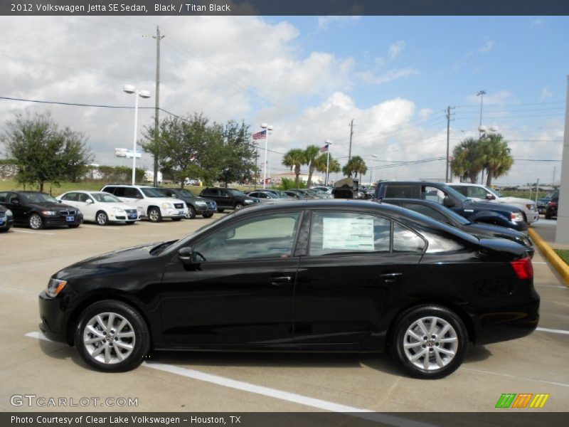 Black / Titan Black 2012 Volkswagen Jetta SE Sedan