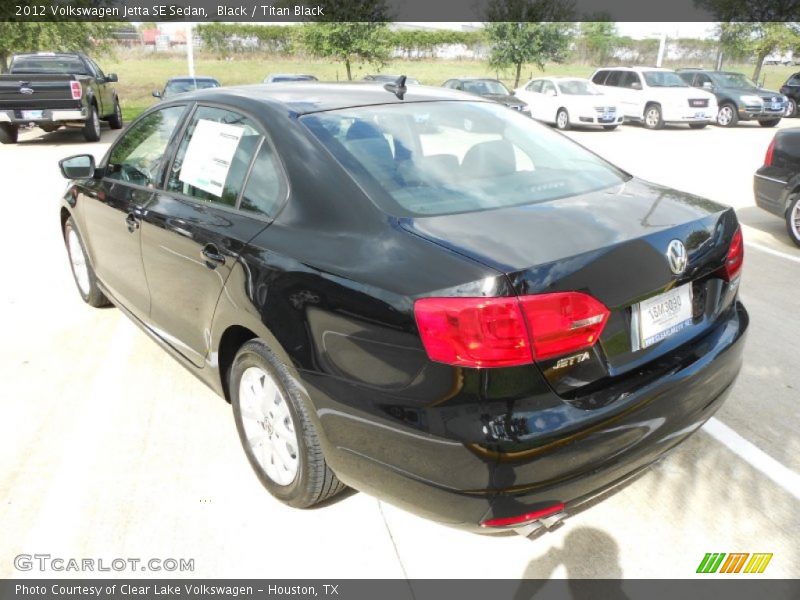 Black / Titan Black 2012 Volkswagen Jetta SE Sedan
