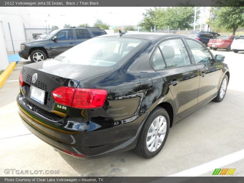 Black / Titan Black 2012 Volkswagen Jetta SE Sedan