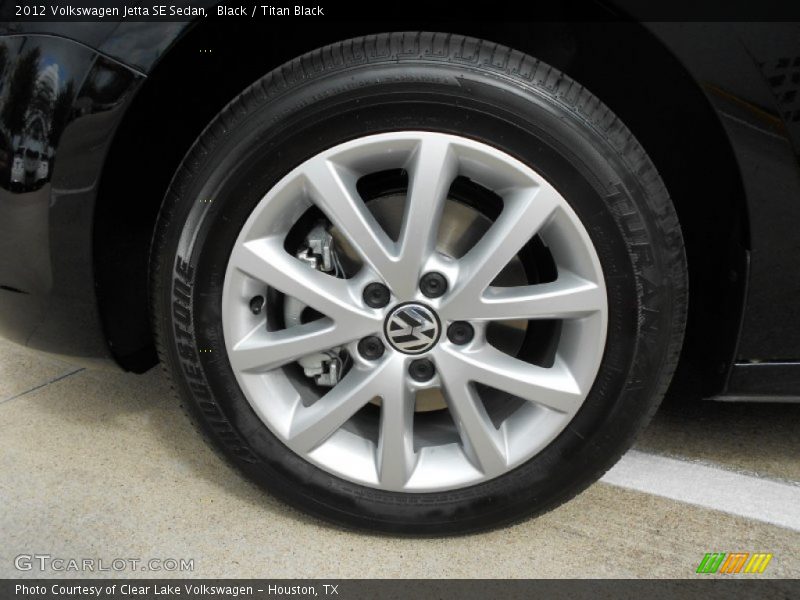 Black / Titan Black 2012 Volkswagen Jetta SE Sedan