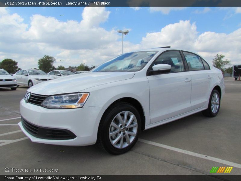 Candy White / Titan Black 2012 Volkswagen Jetta SE Sedan