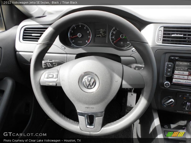 Black / Titan Black 2012 Volkswagen Jetta SE Sedan