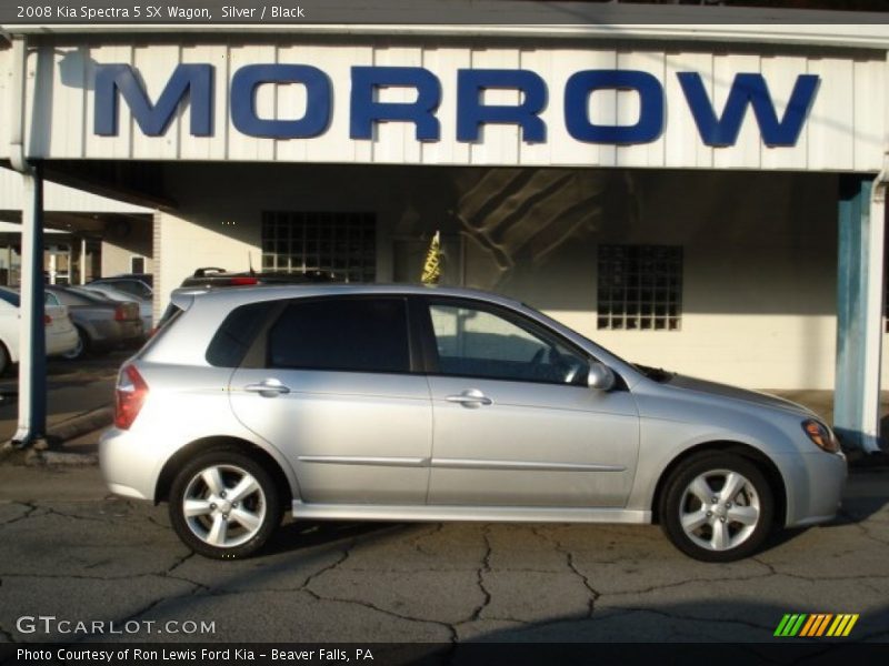 Silver / Black 2008 Kia Spectra 5 SX Wagon