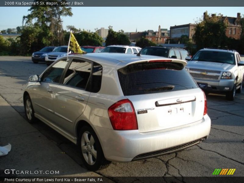 Silver / Black 2008 Kia Spectra 5 SX Wagon