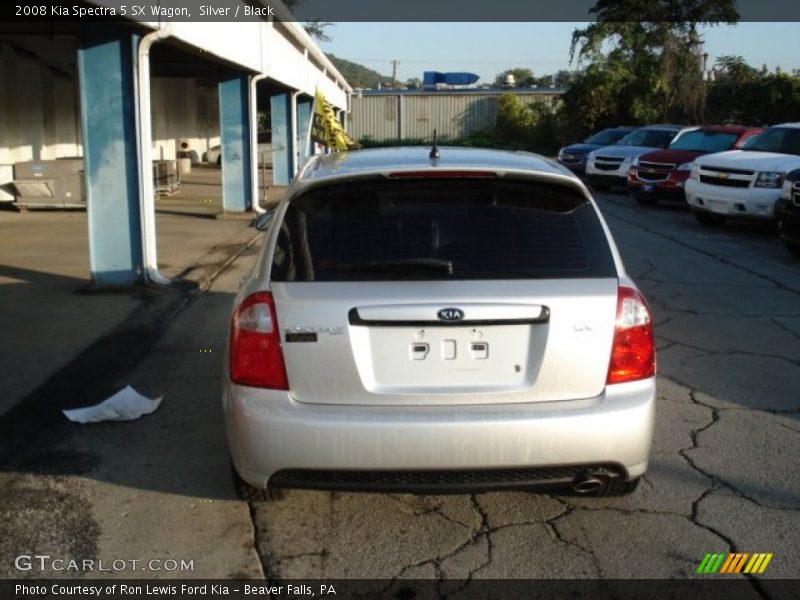 Silver / Black 2008 Kia Spectra 5 SX Wagon