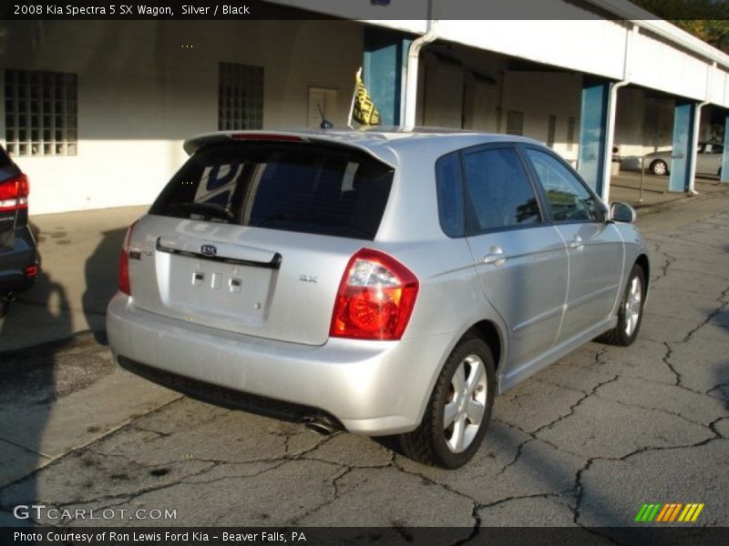 Silver / Black 2008 Kia Spectra 5 SX Wagon