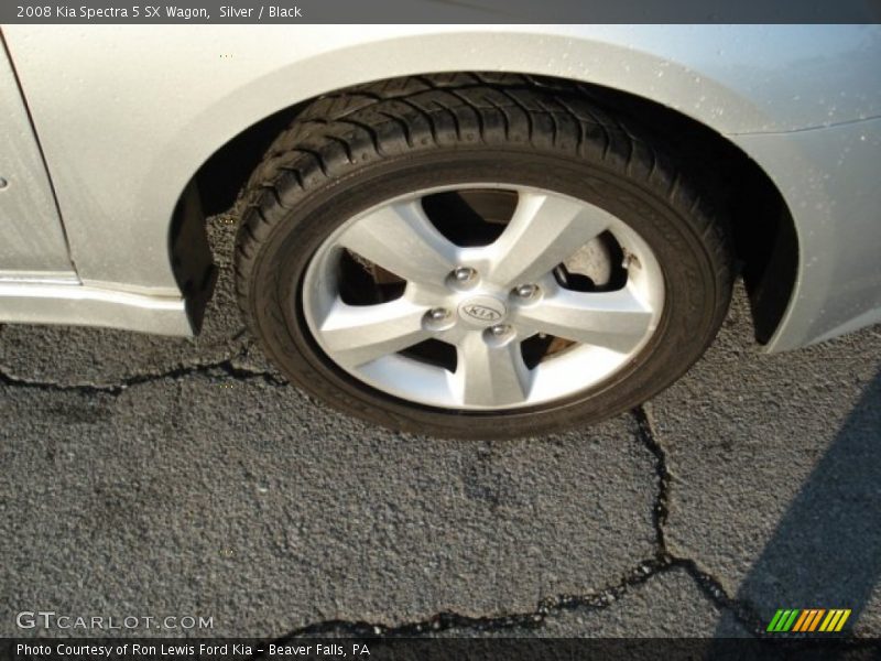 Silver / Black 2008 Kia Spectra 5 SX Wagon
