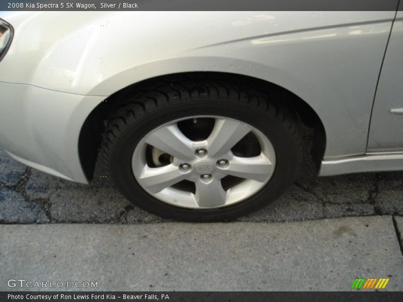 Silver / Black 2008 Kia Spectra 5 SX Wagon