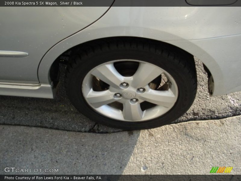 Silver / Black 2008 Kia Spectra 5 SX Wagon