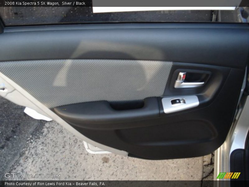 Silver / Black 2008 Kia Spectra 5 SX Wagon
