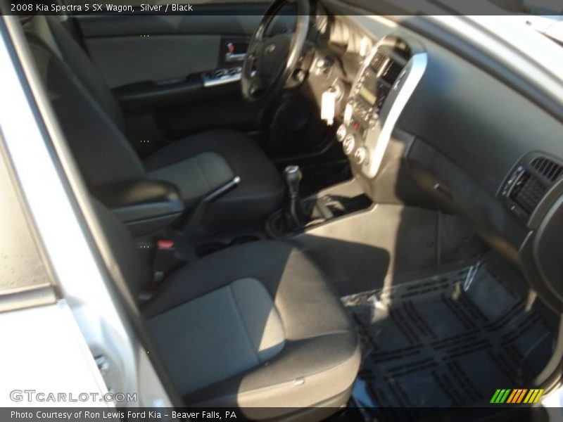 Silver / Black 2008 Kia Spectra 5 SX Wagon