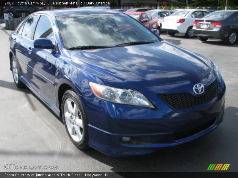 Blue Ribbon Metallic / Dark Charcoal 2007 Toyota Camry SE