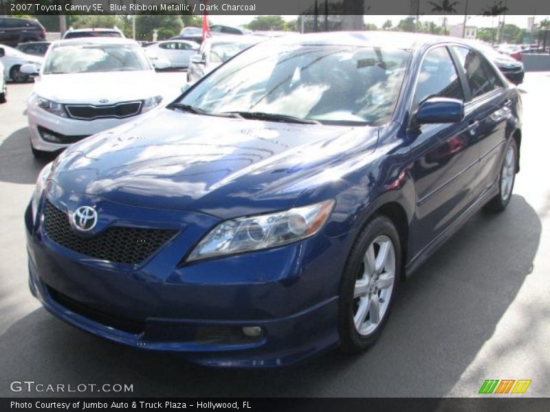 Blue Ribbon Metallic / Dark Charcoal 2007 Toyota Camry SE