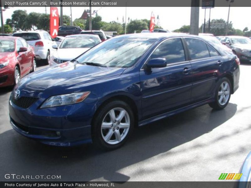 Blue Ribbon Metallic / Dark Charcoal 2007 Toyota Camry SE