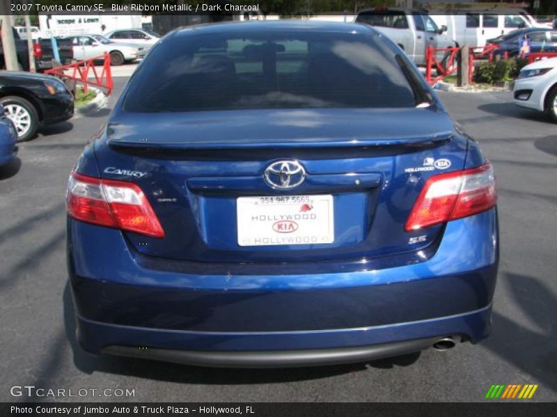 Blue Ribbon Metallic / Dark Charcoal 2007 Toyota Camry SE