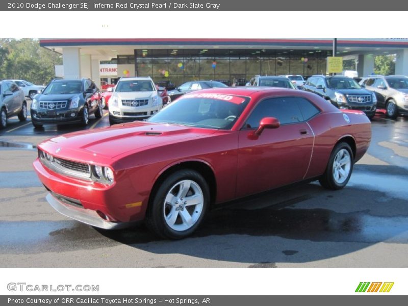 Inferno Red Crystal Pearl / Dark Slate Gray 2010 Dodge Challenger SE