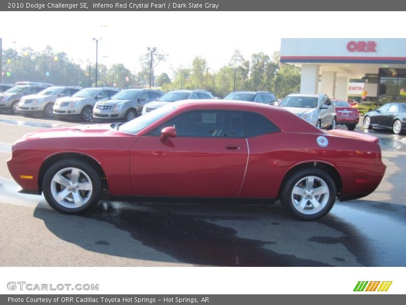 Inferno Red Crystal Pearl / Dark Slate Gray 2010 Dodge Challenger SE