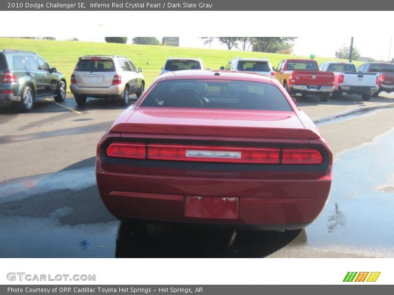 Inferno Red Crystal Pearl / Dark Slate Gray 2010 Dodge Challenger SE