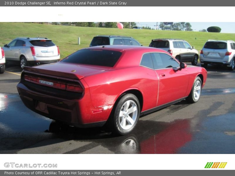 Inferno Red Crystal Pearl / Dark Slate Gray 2010 Dodge Challenger SE