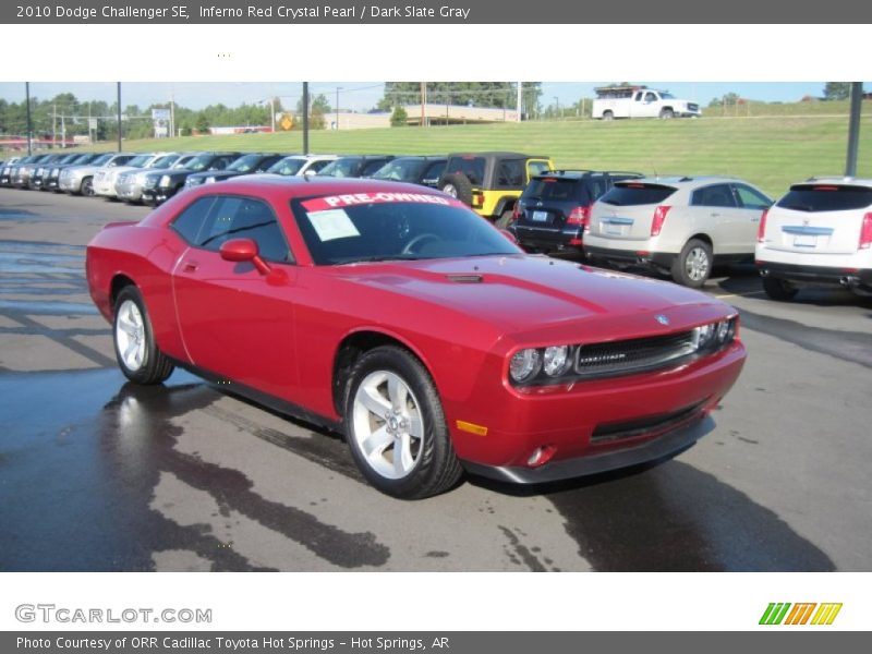 Inferno Red Crystal Pearl / Dark Slate Gray 2010 Dodge Challenger SE