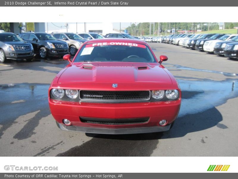 Inferno Red Crystal Pearl / Dark Slate Gray 2010 Dodge Challenger SE