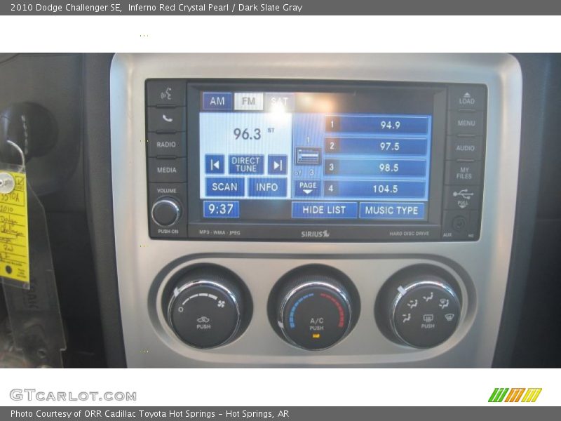 Inferno Red Crystal Pearl / Dark Slate Gray 2010 Dodge Challenger SE