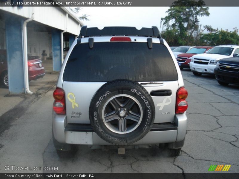 Bright Silver Metallic / Dark Slate Gray 2003 Jeep Liberty Renegade 4x4