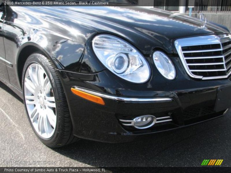 Black / Cashmere 2008 Mercedes-Benz E 350 4Matic Sedan