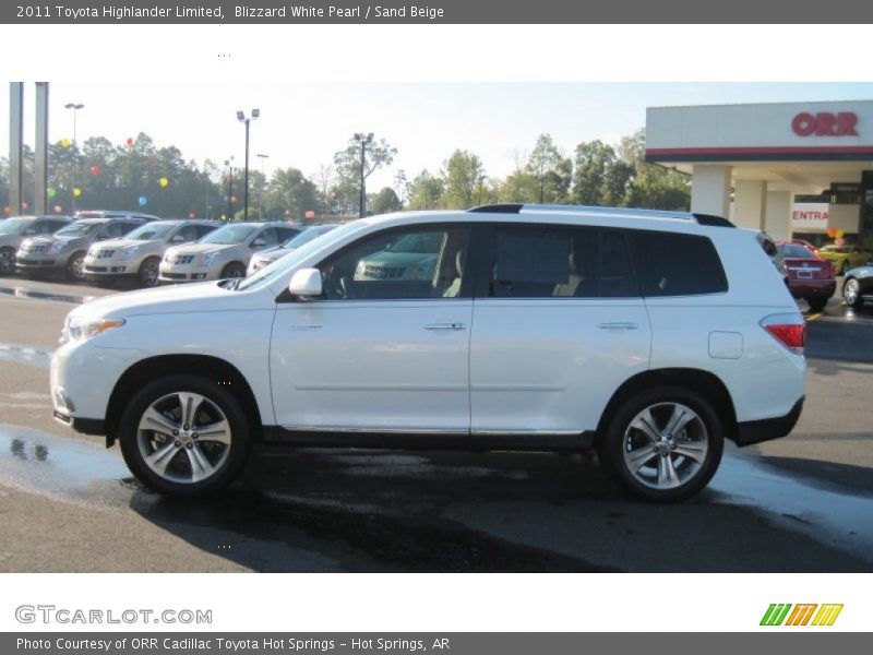 Blizzard White Pearl / Sand Beige 2011 Toyota Highlander Limited