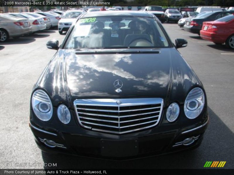 Black / Cashmere 2008 Mercedes-Benz E 350 4Matic Sedan