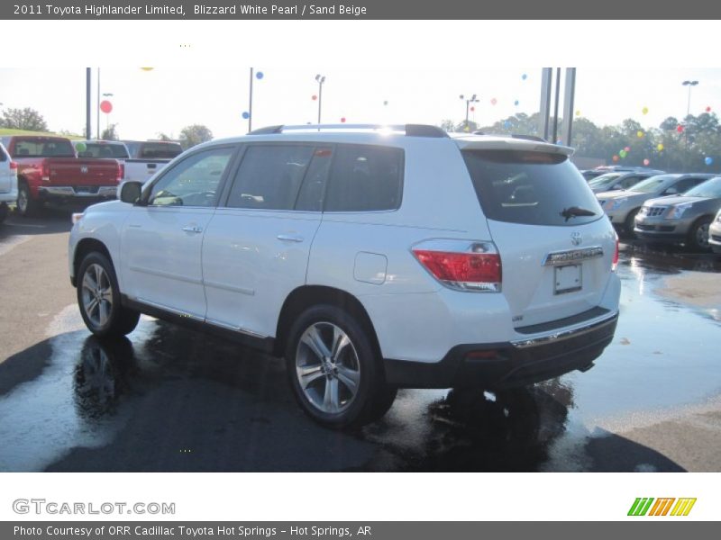 Blizzard White Pearl / Sand Beige 2011 Toyota Highlander Limited