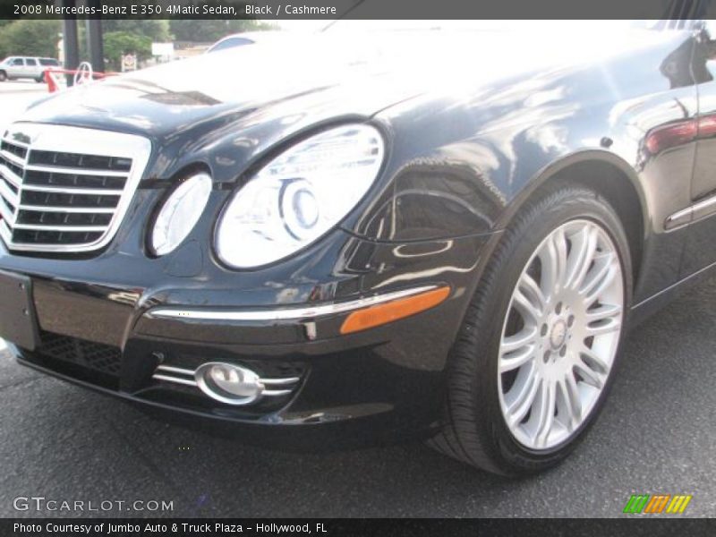 Black / Cashmere 2008 Mercedes-Benz E 350 4Matic Sedan