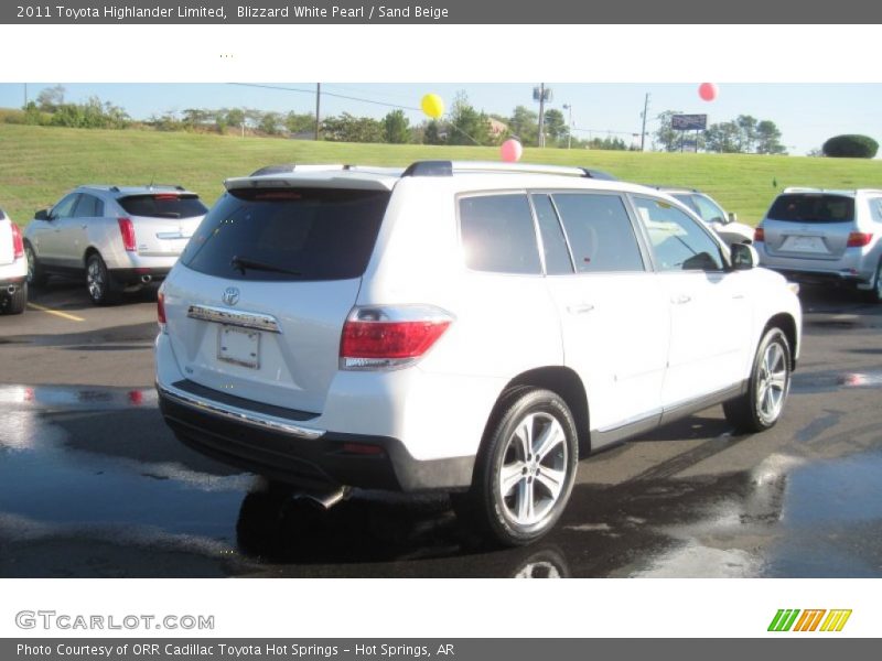 Blizzard White Pearl / Sand Beige 2011 Toyota Highlander Limited