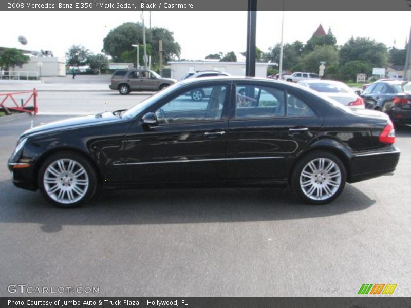 Black / Cashmere 2008 Mercedes-Benz E 350 4Matic Sedan