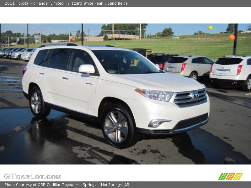 Blizzard White Pearl / Sand Beige 2011 Toyota Highlander Limited